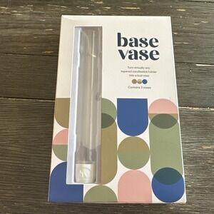 (3-Pack) - The Bud Vase That Fits in Taper Candle Holders‎ | Clear and White